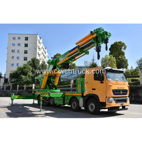 Guaranteed 100% SINO HOWO Truck Mounted 100tons Crane